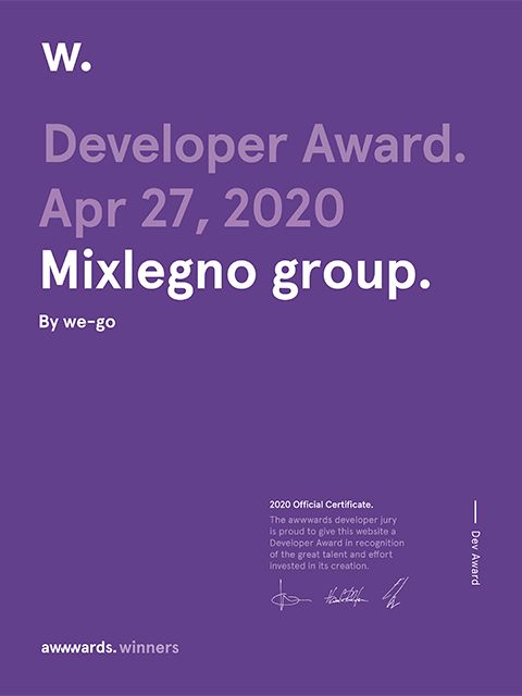 Mixlegno certificate